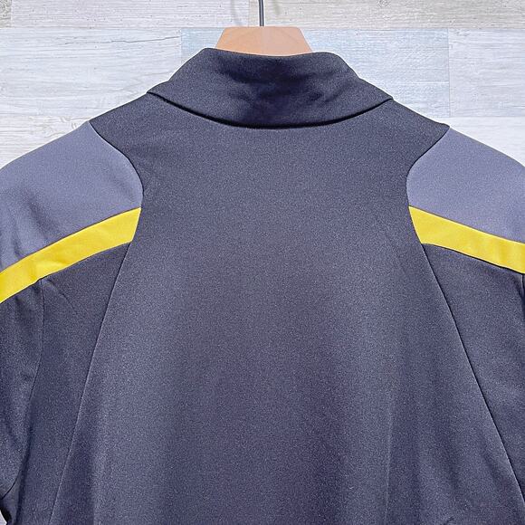 Corvette Performance Racing Jacket Black Yellow Full Zip Fleece Mens Large - Picture 6 of 8